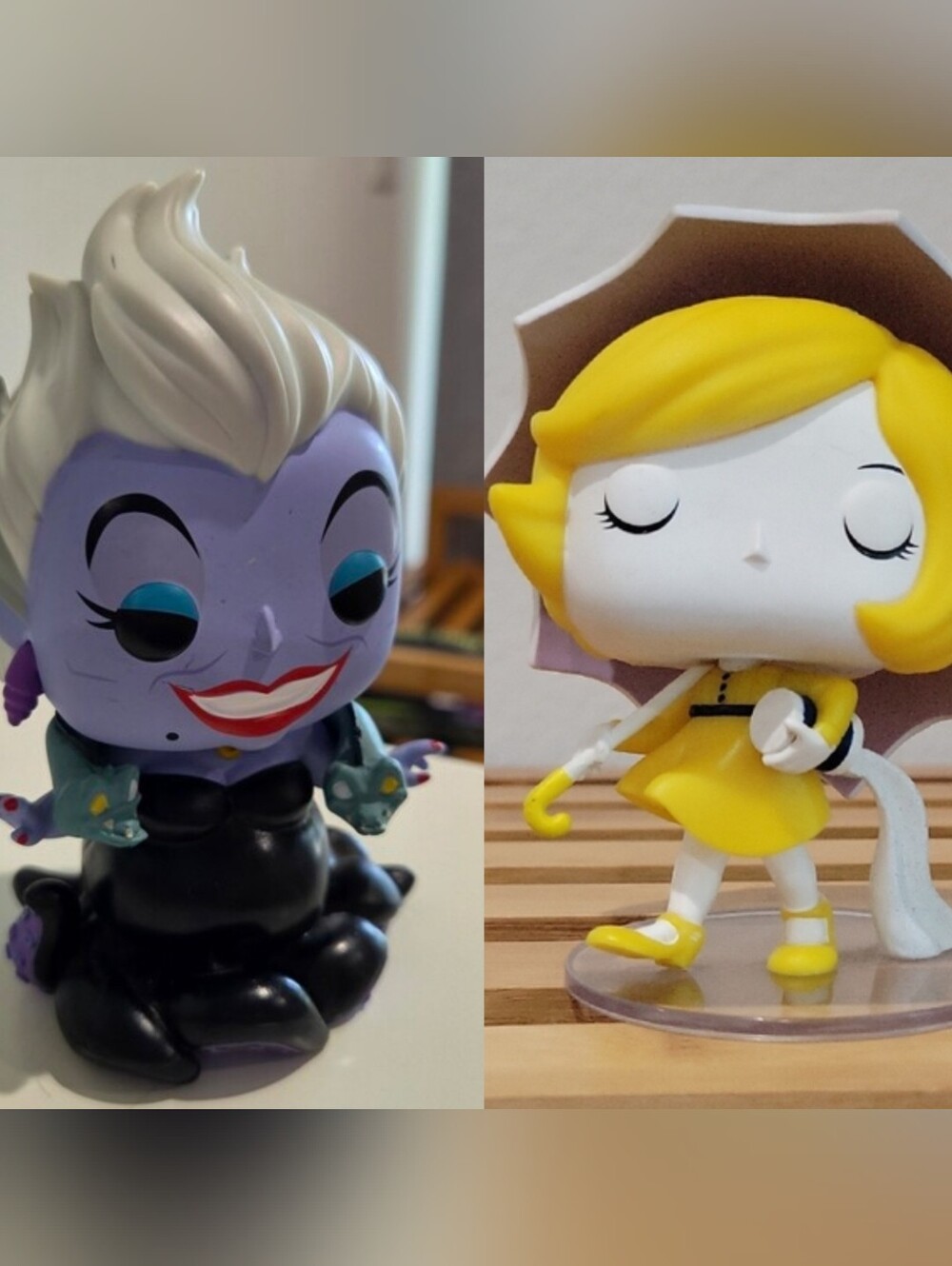 Two Funko Pop! Ad Icons Morton Salt Girl + Ursula with Eels - No Box